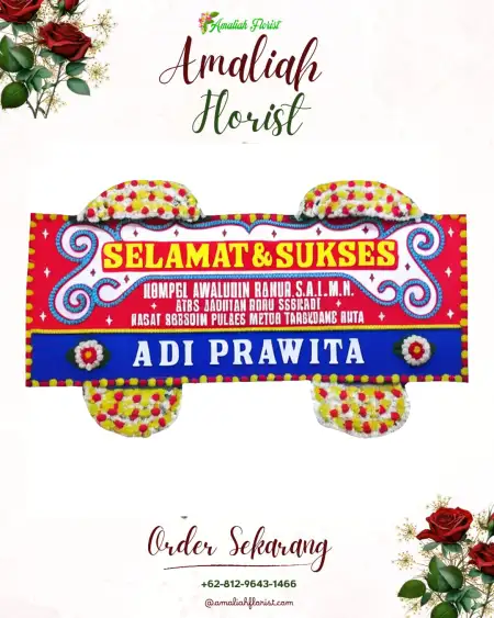 Papan Bunga Ucapan Selamat Rowoharjo
